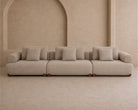 Cotto Modular Sofa Middle Two Seater - Amalfy Taupe & Middle Brown by Liang & Eimil