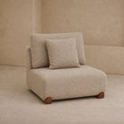 Cotto Modular Sofa Middle One Seater - Amalfy Taupe & Middle Brown by Liang & Eimil