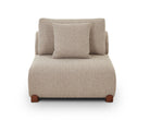 Cotto Modular Sofa Middle One Seater - Amalfy Taupe & Middle Brown by Liang & Eimil