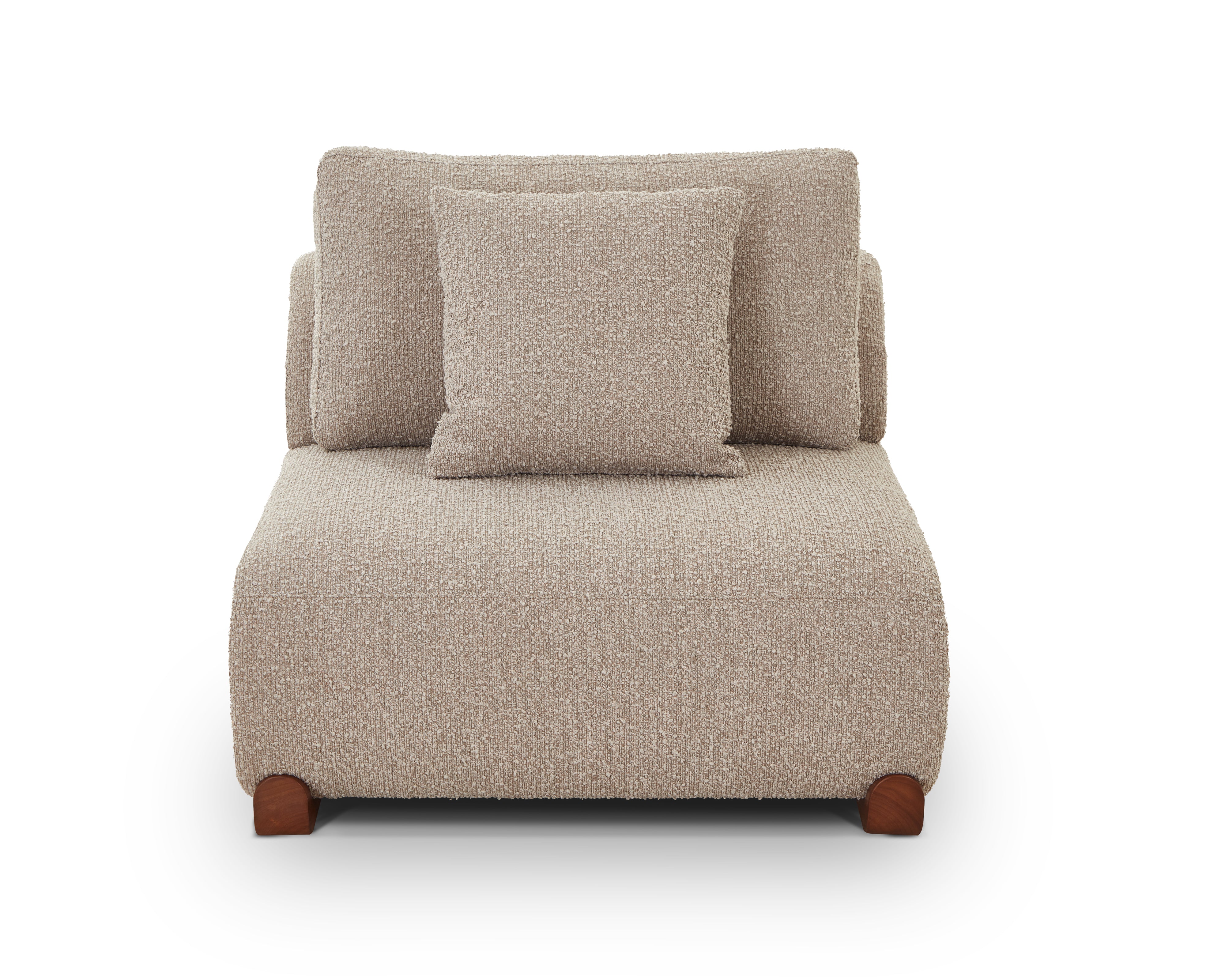 Cotto Modular Sofa Middle One Seater - Amalfy Taupe & Middle Brown by Liang & Eimil