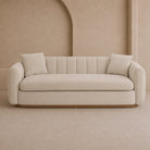 Arles 3 Seater Sofa - Melbourne Stone & Natural Wood by Liang & Eimil