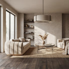 Arles 3 Seater Sofa - Melbourne Stone & Natural Wood by Liang & Eimil