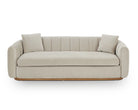 Arles 3 Seater Sofa - Melbourne Stone & Natural Wood by Liang & Eimil