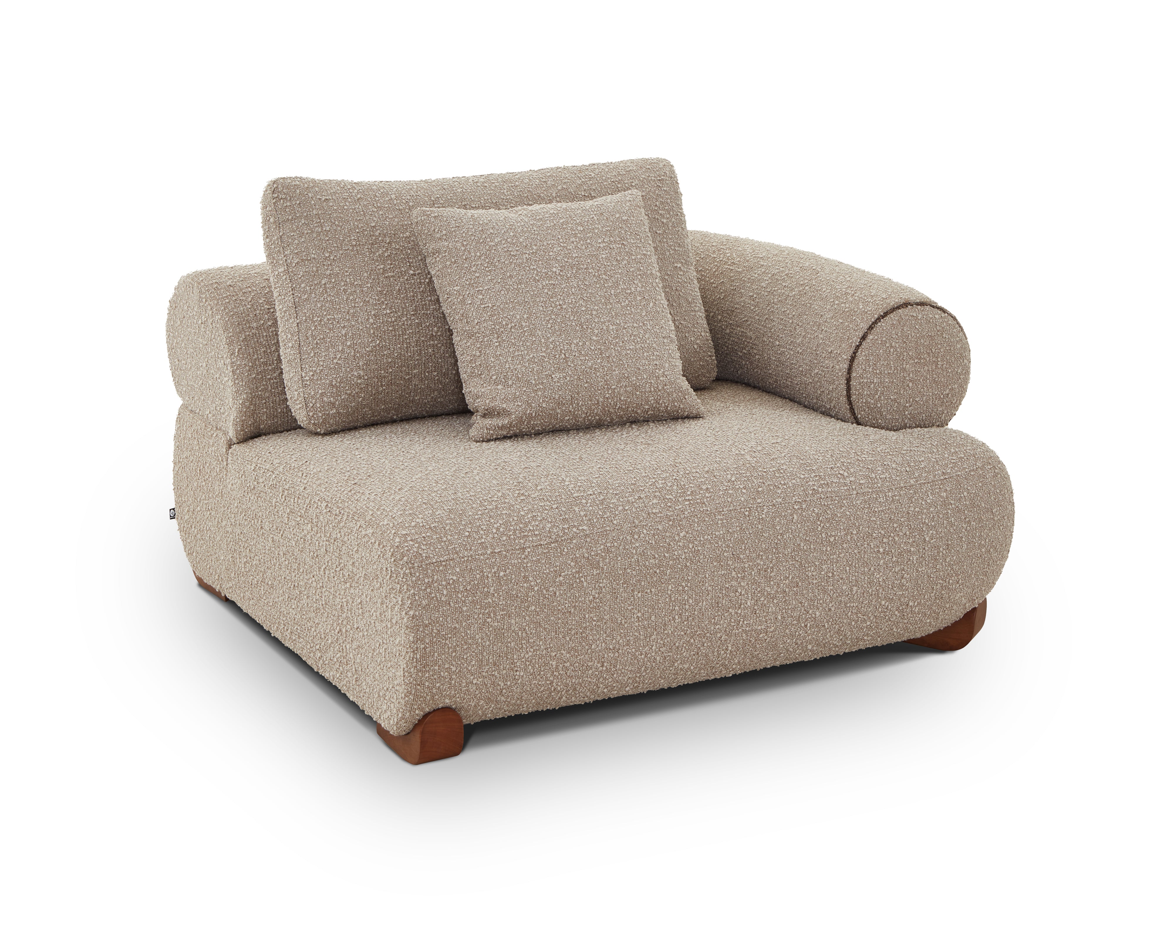 Cotto Modular Sofa Left - Amalfy Taupe & Middle Brown by Liang & Eimil