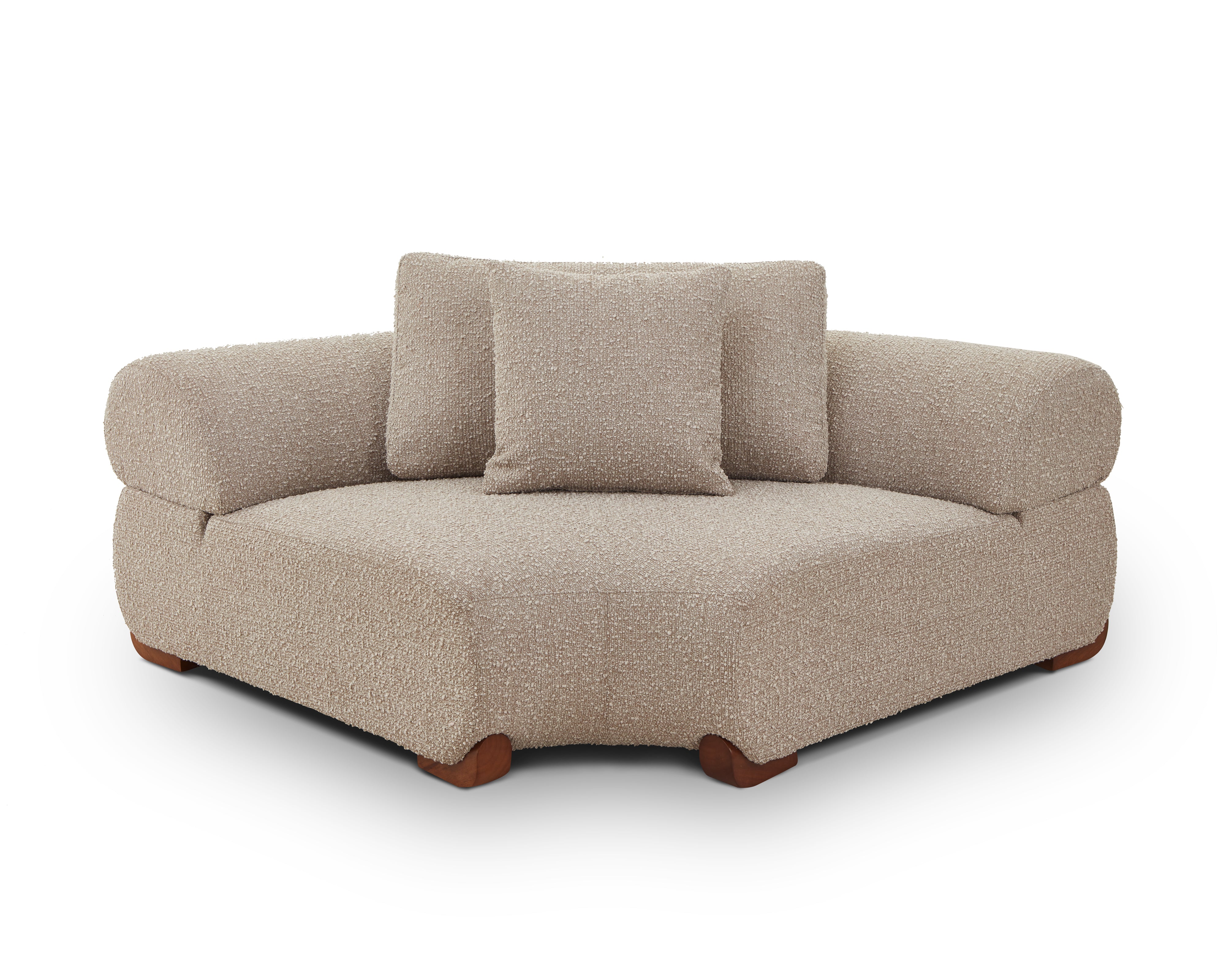 Cotto Modular Sofa Corner - Amalfy Taupe & Middle Brown by Liang & Eimil