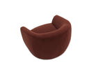 Magnus Kent Chocolate Chenille Fabric Occasional Chair by Liang & Eimil