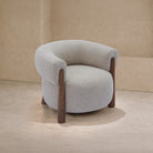 Civana Nordic Sand Chenille Occasional Chair by Liang & Eimil