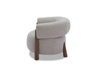 Civana Nordic Sand Chenille Occasional Chair by Liang & Eimil