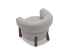 Civana Nordic Sand Chenille Occasional Chair by Liang & Eimil