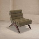 Charles Kenia Moss Chenille Fabric Occasional Chair by Liang & Eimil