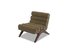 Charles Kenia Moss Chenille Fabric Occasional Chair by Liang & Eimil