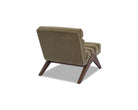 Charles Kenia Moss Chenille Fabric Occasional Chair by Liang & Eimil