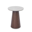 Emilio Side Table - Dark Brown & Beige Marble Liang & Eimil