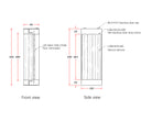 Vetra Brushed Bronze Wall Light with Natural Selenite Glass Shade by Liang & Eimil