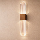 Bravura Brushed Brass Wall Light with Acrylic Light Shade by Liang & Eimil