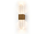 Bravura Brushed Brass Wall Light with Acrylic Light Shade by Liang & Eimil