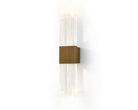 Bravura Brushed Brass Wall Light with Acrylic Light Shade by Liang & Eimil