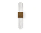 Bravura Brushed Brass Wall Light with Acrylic Light Shade by Liang & Eimil