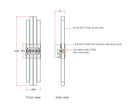 Bravura Brushed Brass Wall Light with Acrylic Light Shade by Liang & Eimil