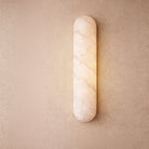 Alura Brushed Brass Wall Light with Alabaster Light Shade by Liang & Eimil