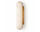 Alura Brushed Brass Wall Light with Alabaster Light Shade by Liang & Eimil