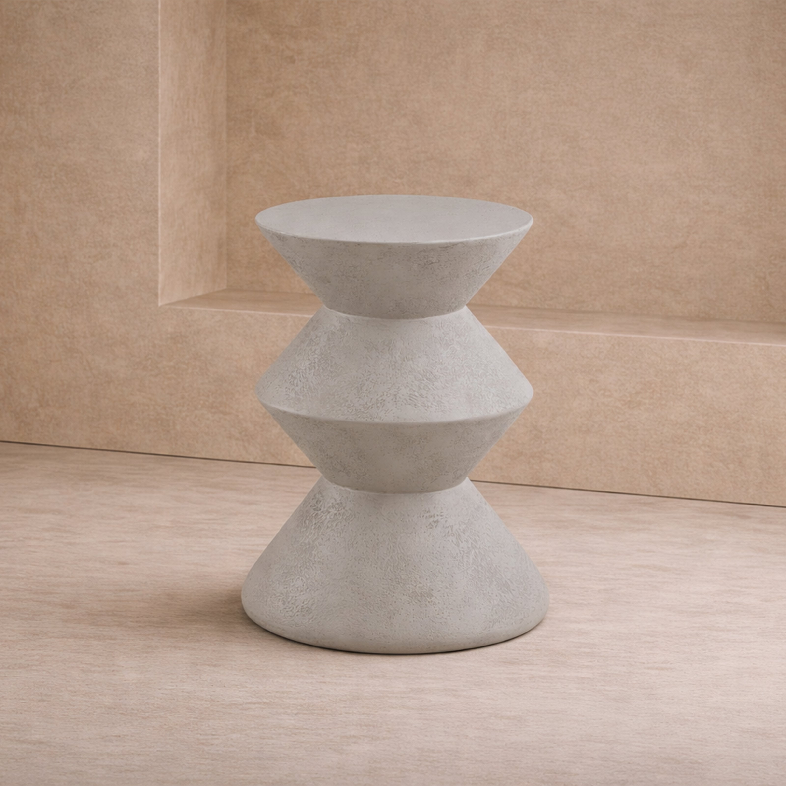 Zinda Side Table - Limestone by Liang & Eimil