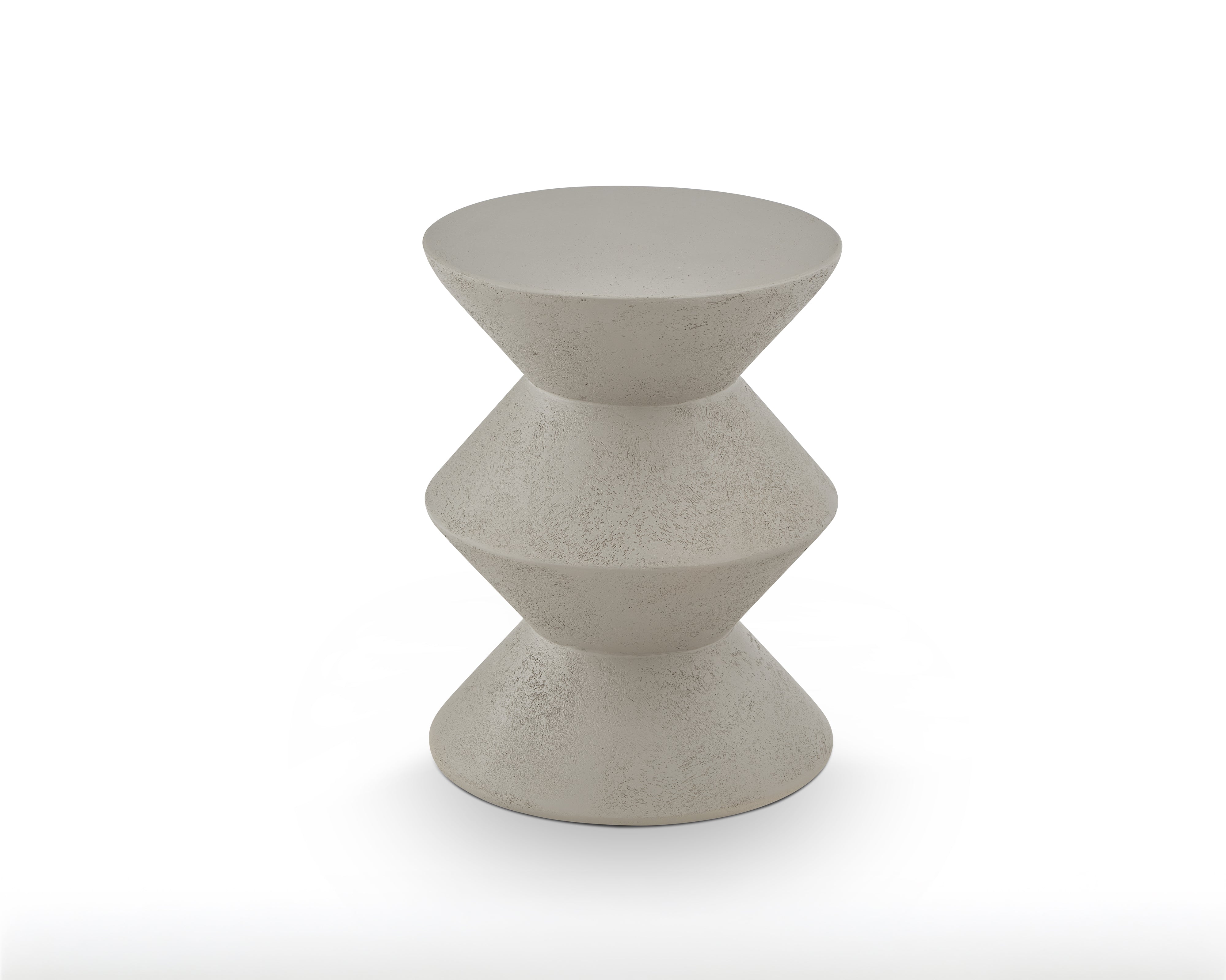 Zinda Side Table - Limestone by Liang & Eimil
