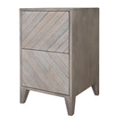 Croft Natural Stonewash Wood Left Bedside Table by RV Astley