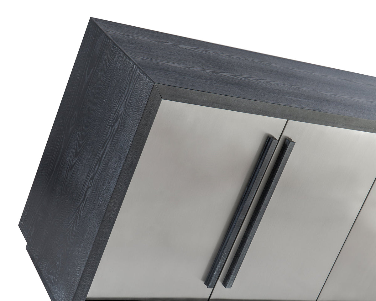 Camden Sideboard - Ebony Ash Stainless Steel Liang & Eimil