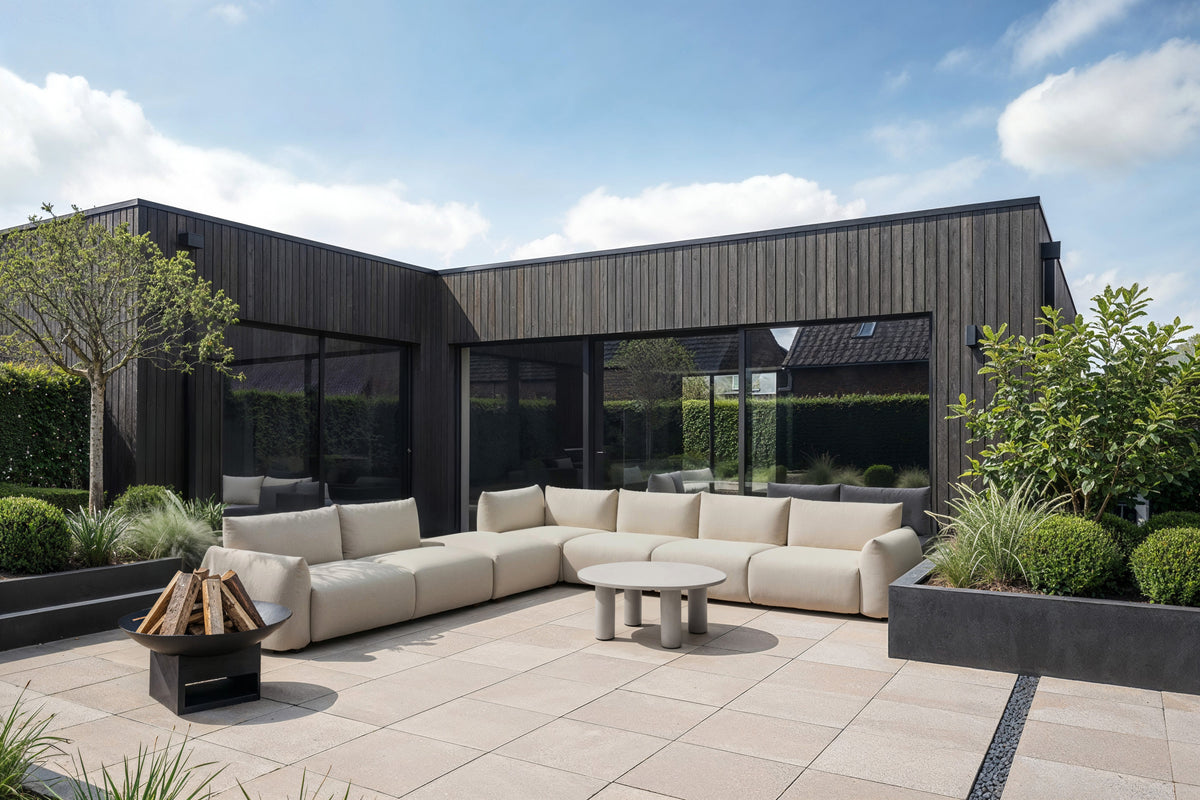 Outdoor sofa Dawson beige alpine cornersofa by Richmond Interiors