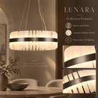 Lunara Bronze & Alabaster Pendant 65cm Decorum Collection