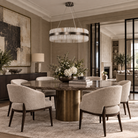 Lunara Bronze & Alabaster Pendant 80cm Decorum Collection