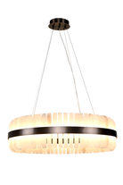Lunara Bronze & Alabaster Pendant 80cm by Decorum Collection