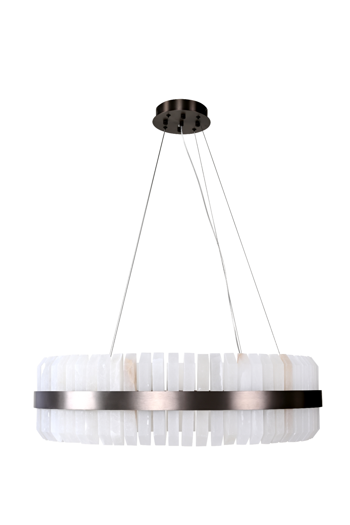 Lunara Bronze & Alabaster Pendant 80cm by Decorum Collection