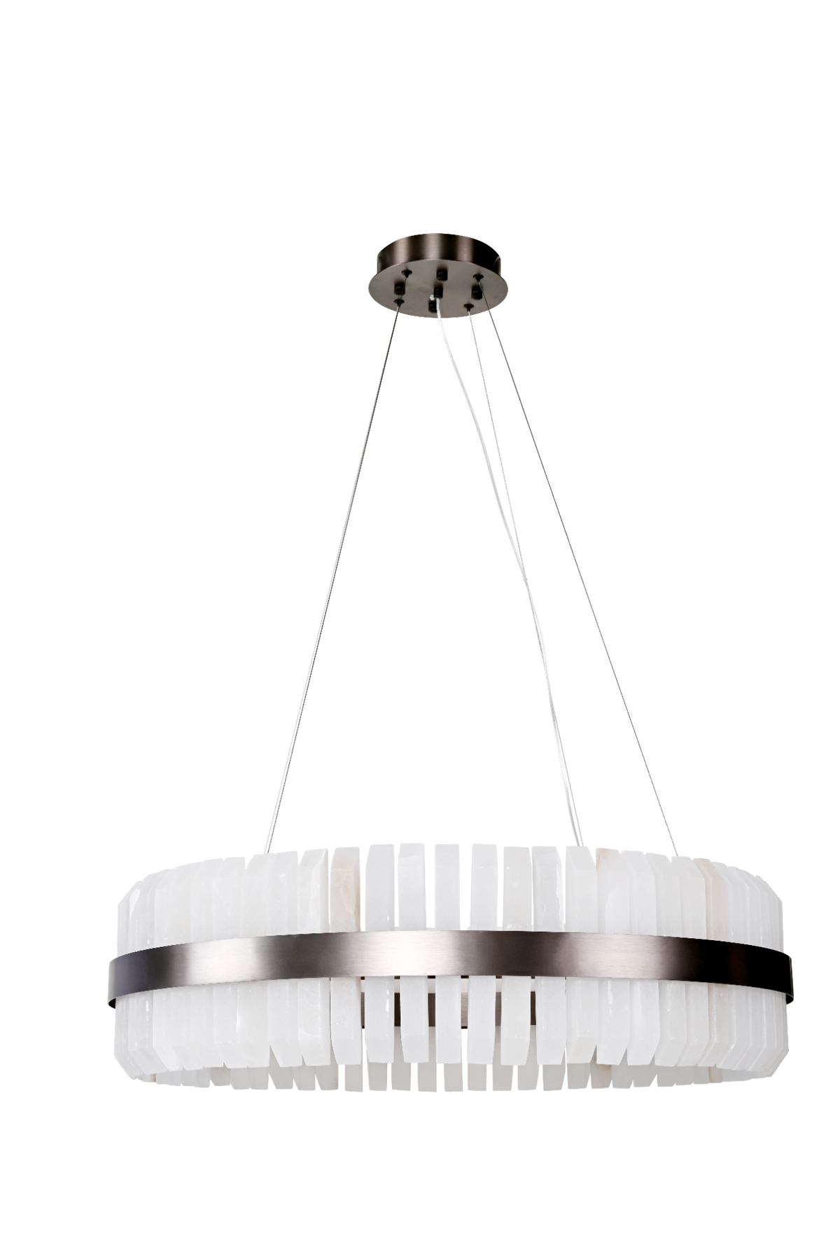 Lunara Bronze & Alabaster Pendant 80cm by Decorum Collection