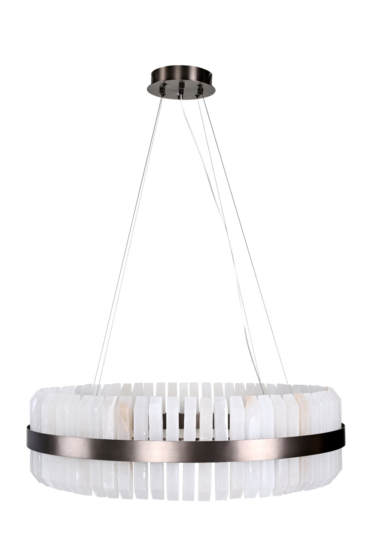 Lunara Bronze & Alabaster Pendant 80cm by Decorum Collection