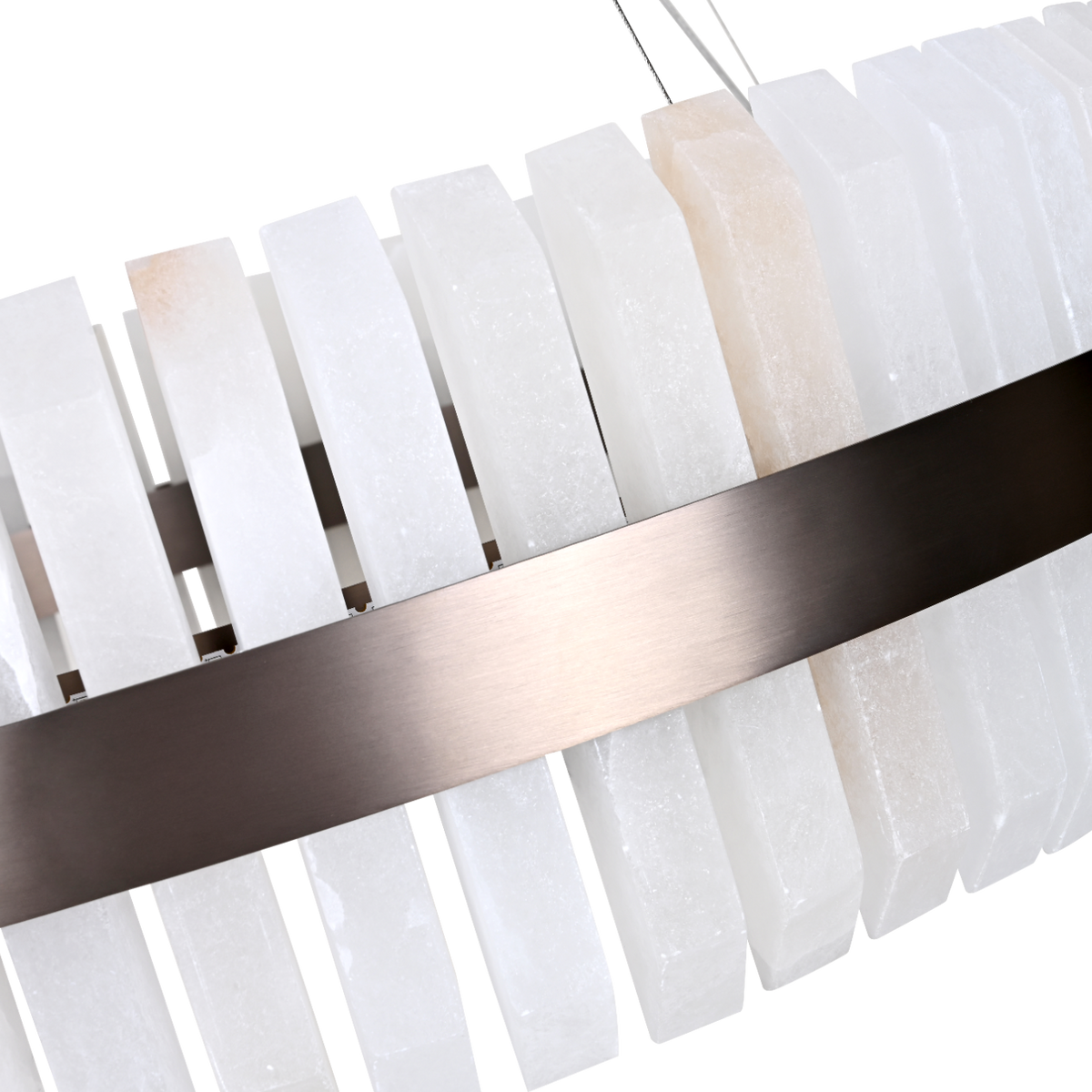 Lunara Bronze & Alabaster Pendant 80cm by Decorum Collection
