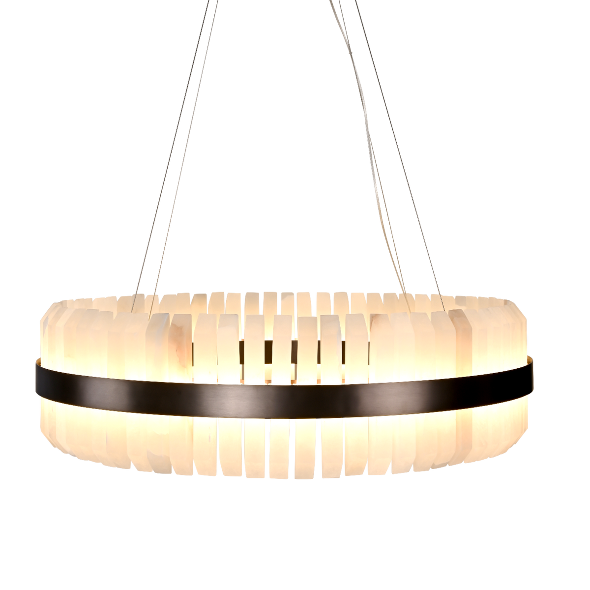Lunara Bronze & Alabaster Pendant 80cm Decorum Collection