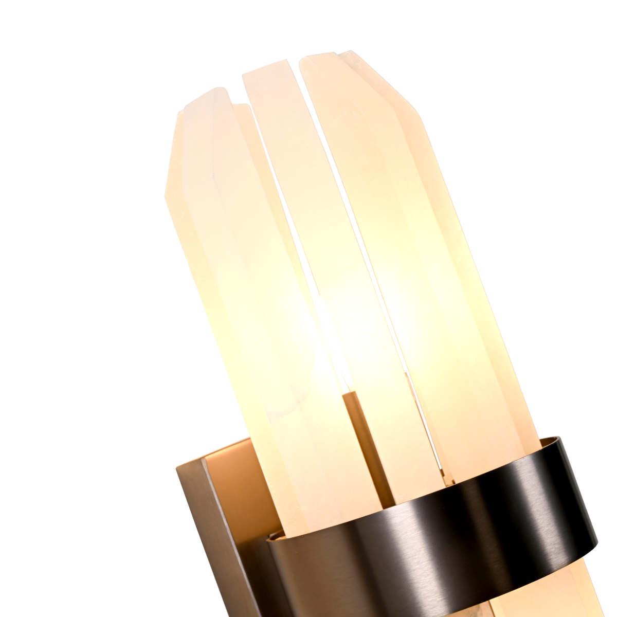 Lunara Bronze & Alabaster Wall Light by Decorum Collection