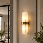 Salerno Gold & Alabaster Wall Light by Luxe Collection