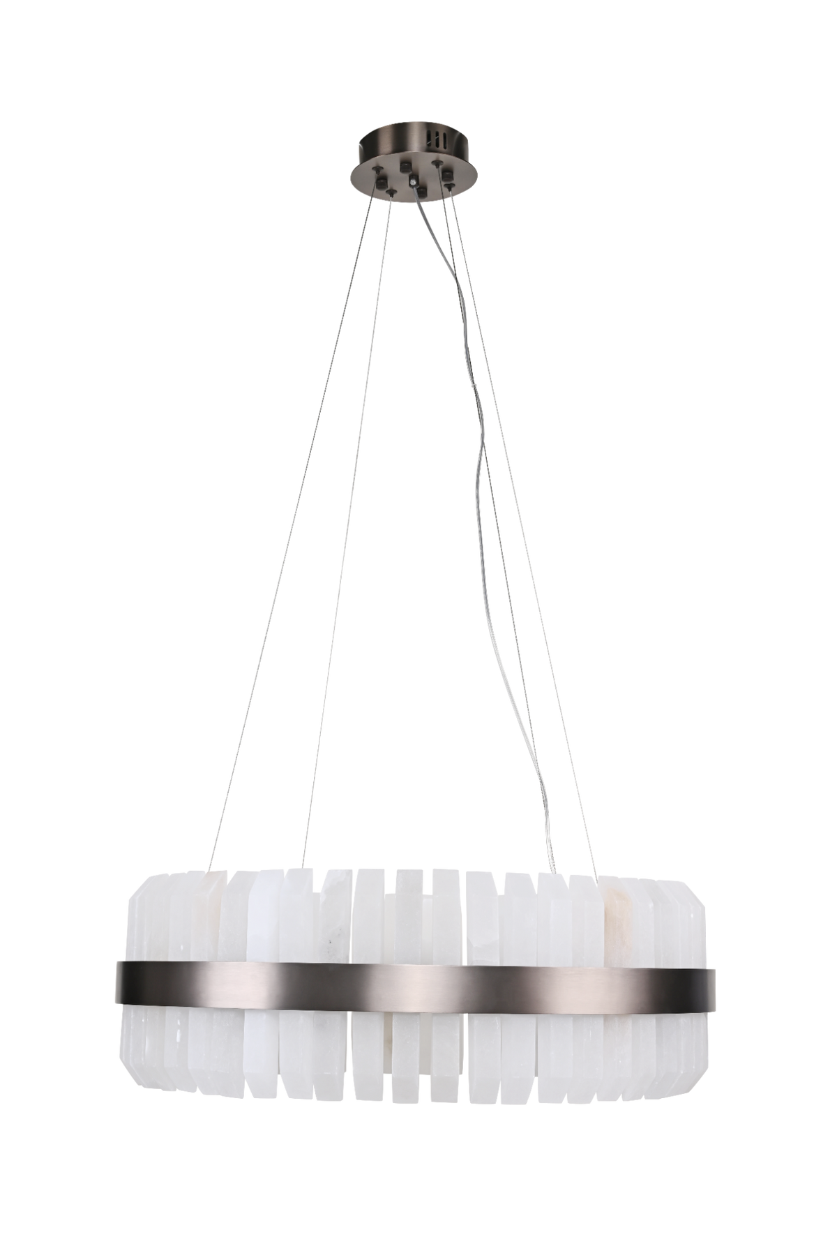 Lunara Bronze & Alabaster Pendant 65cm by Decorum Collection