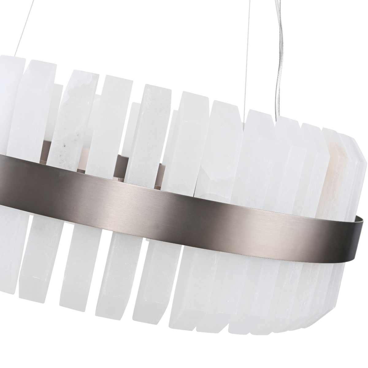 Lunara Bronze & Alabaster Pendant 65cm by Decorum Collection