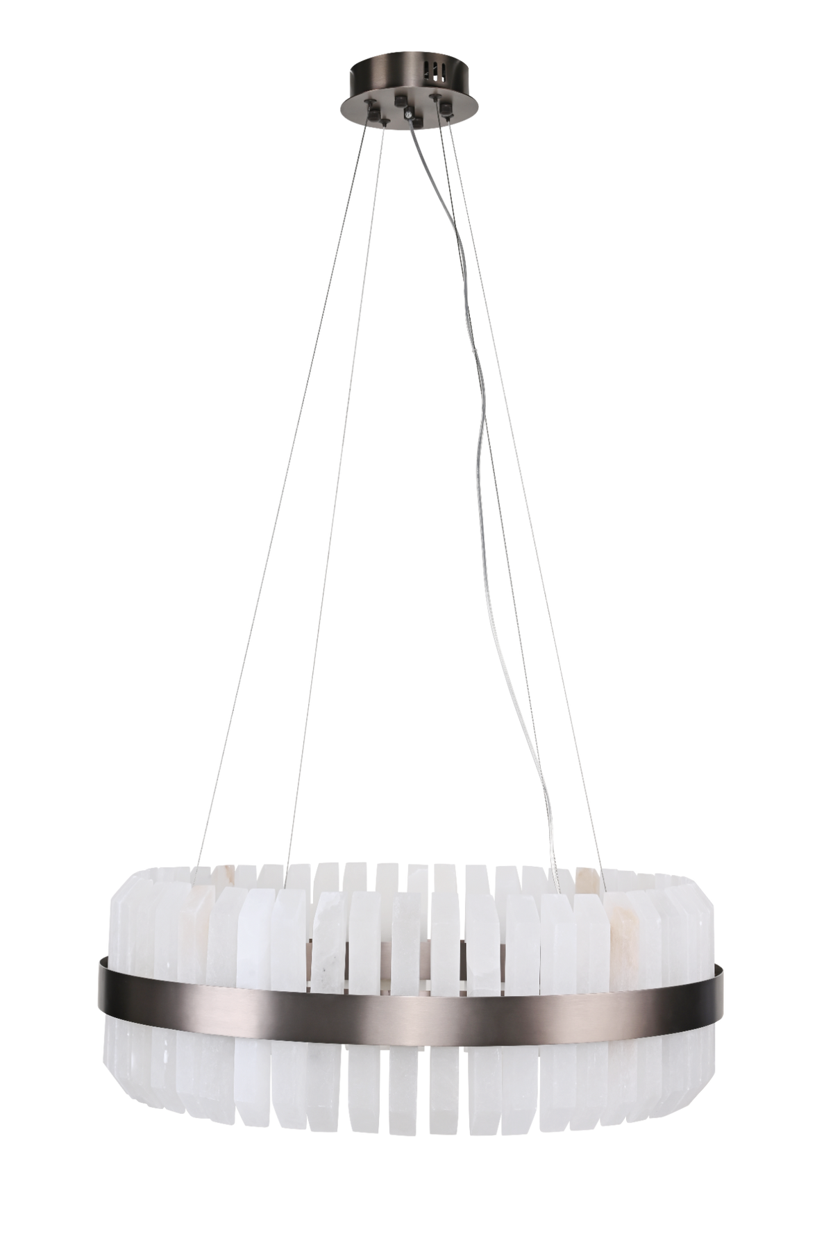 Lunara Bronze & Alabaster Pendant 65cm by Decorum Collection