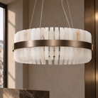 Lunara Bronze & Alabaster Pendant 65cm Decorum Collection