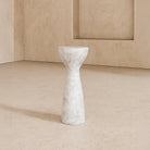 Akali Side Table Small - Carrara White Marble Effect Liang & Eimil