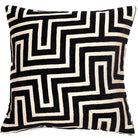 Amazing Black Maze Cut Velvet Cushion Paul Moneypenny