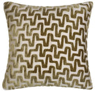 Summit Olive Cut Velvet Cushion Malini