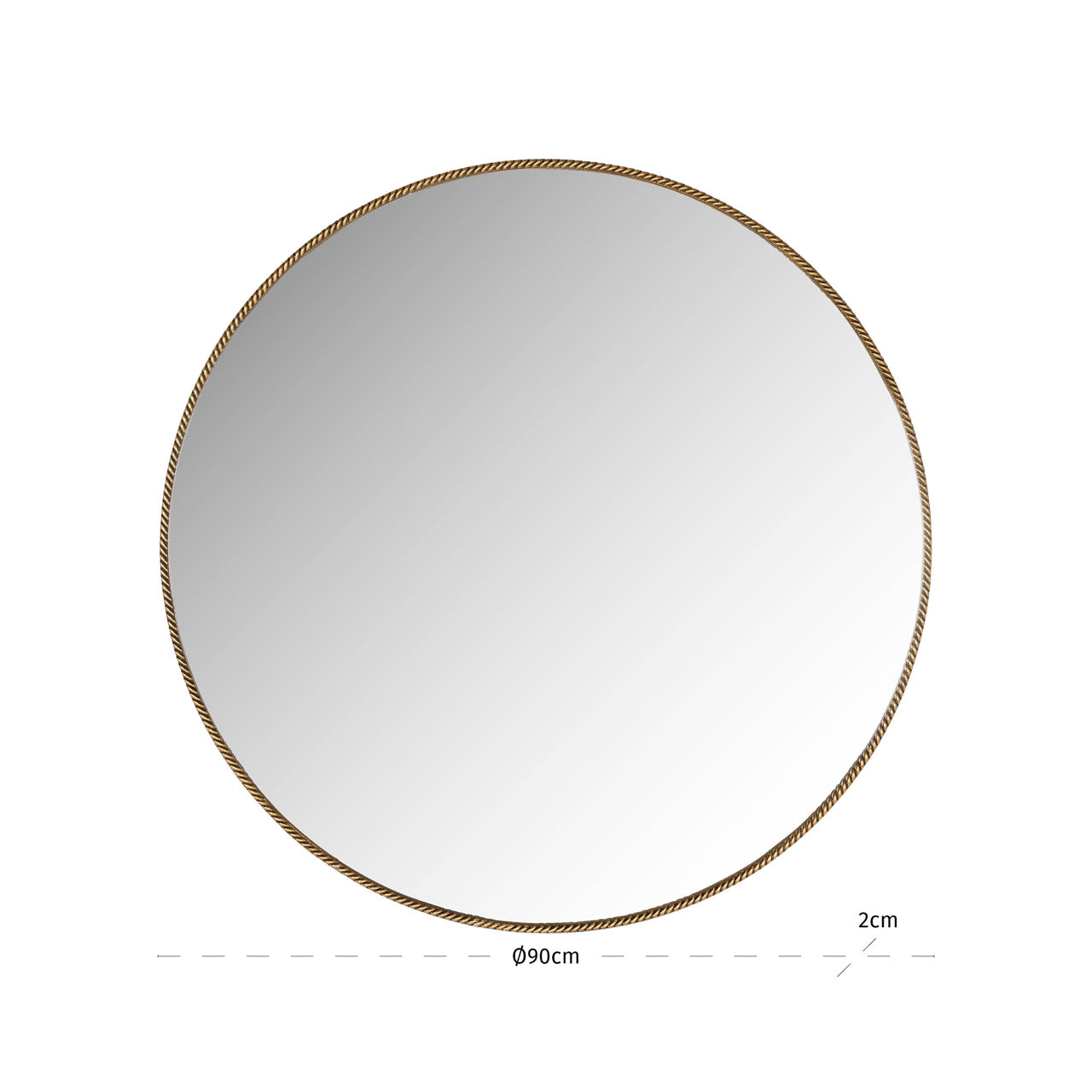 Lavinia Gold Mirror - 90cm by Richmond Interiors