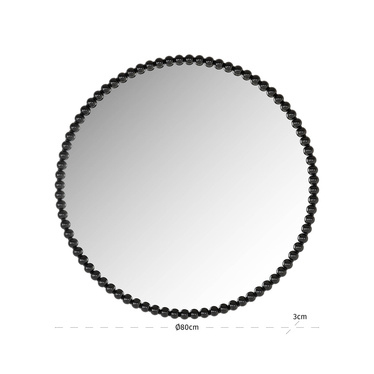 Laureen Black Bobble Mirror by Richmond Interiors