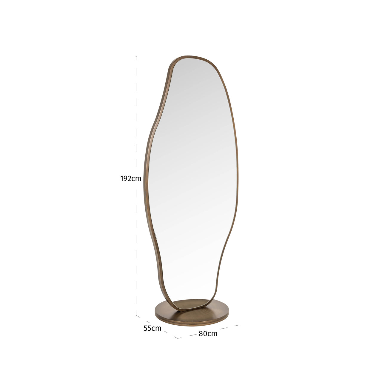 Jalyce Brushed Gold Mirror by Richmond Interiors